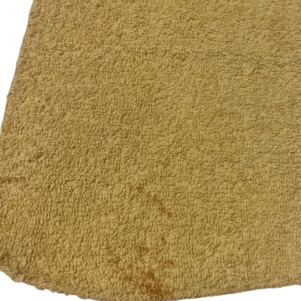 Vintage Cannon Rose GarBath Towel, Crisp Terry Cloth,‎ Yellow Roses on Lattice